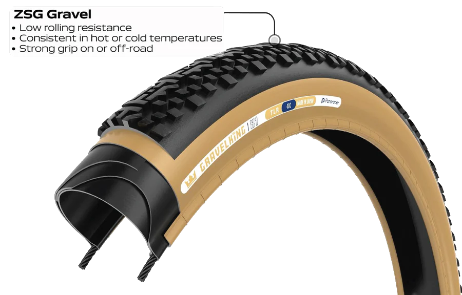 GravelKing Semi Slick TLR Gravel Tyre Panaracer Tyres